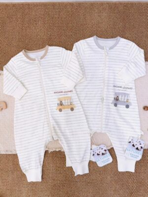 y1776 - Three Zipper Sleeping Bag Onesie Pajamas - 图片 29