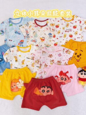 y1777 - 3D Cartoon Short Pant Set