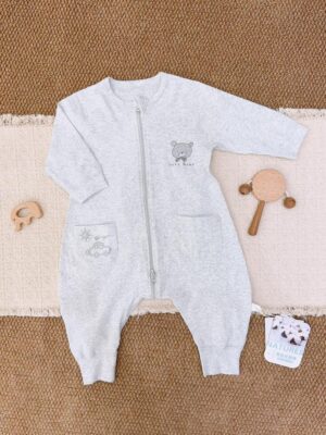y1776 - Three Zipper Sleeping Bag Onesie Pajamas - 图片 2