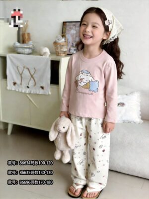 y1786 - Lycra Long-Sleeves Sleepwear Pajamas - 图片 4