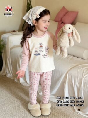 y1787 - Raglan Sleeves Sleepwear Pajamas - 图片 4