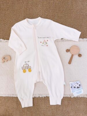 y1776 - Three Zipper Sleeping Bag Onesie Pajamas - 图片 6