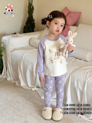 y1787 - Raglan Sleeves Sleepwear Pajamas - 图片 7