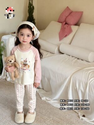 y1787 - Raglan Sleeves Sleepwear Pajamas - 图片 14