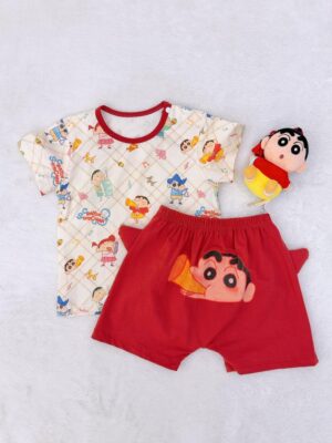 y1777 - 3D Cartoon Short Pant Set - 图片 3