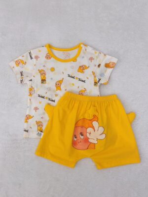 y1777 - 3D Cartoon Short Pant Set - 图片 5